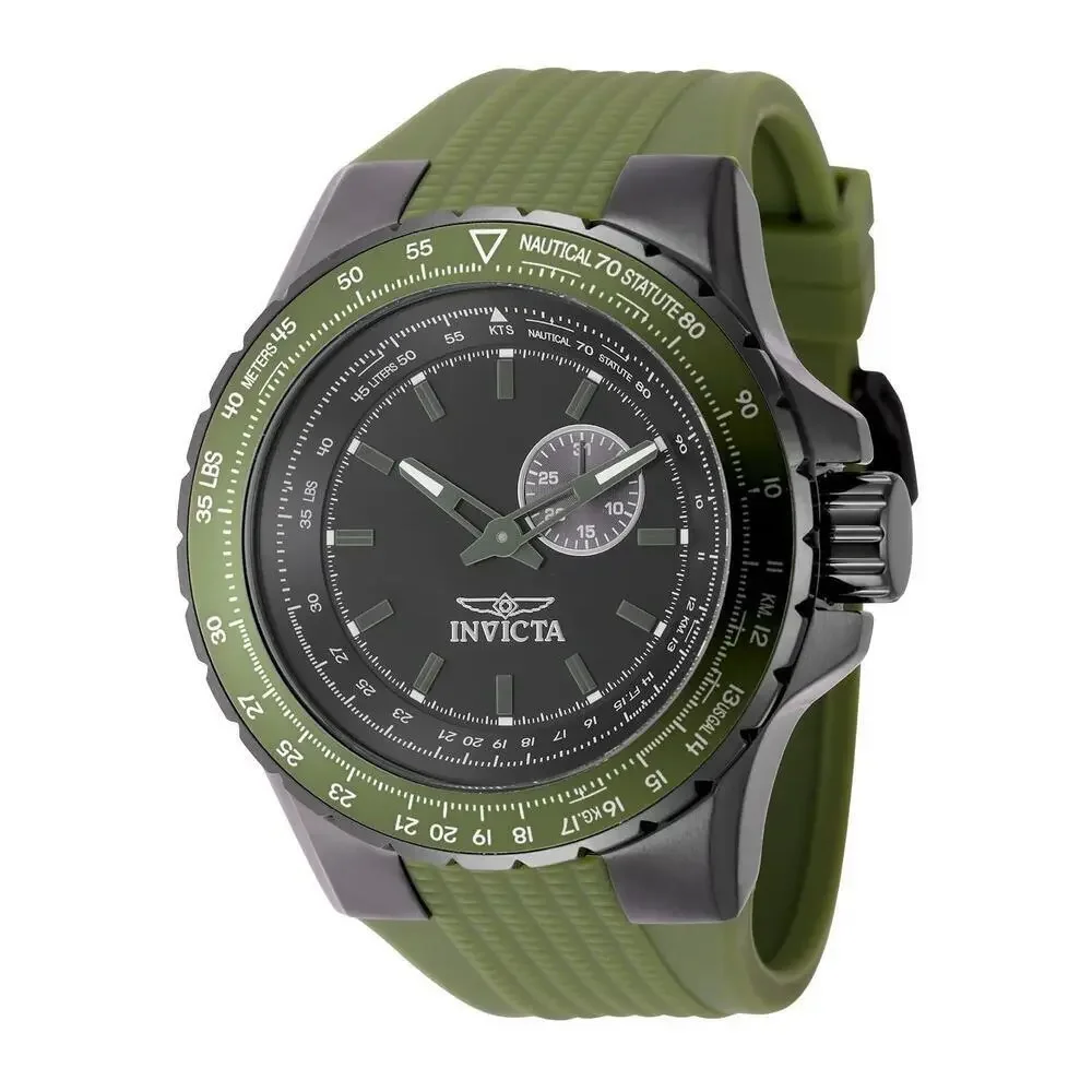 NWT Invicta 49729 Aviator | Quartz | Black | Men's Watch